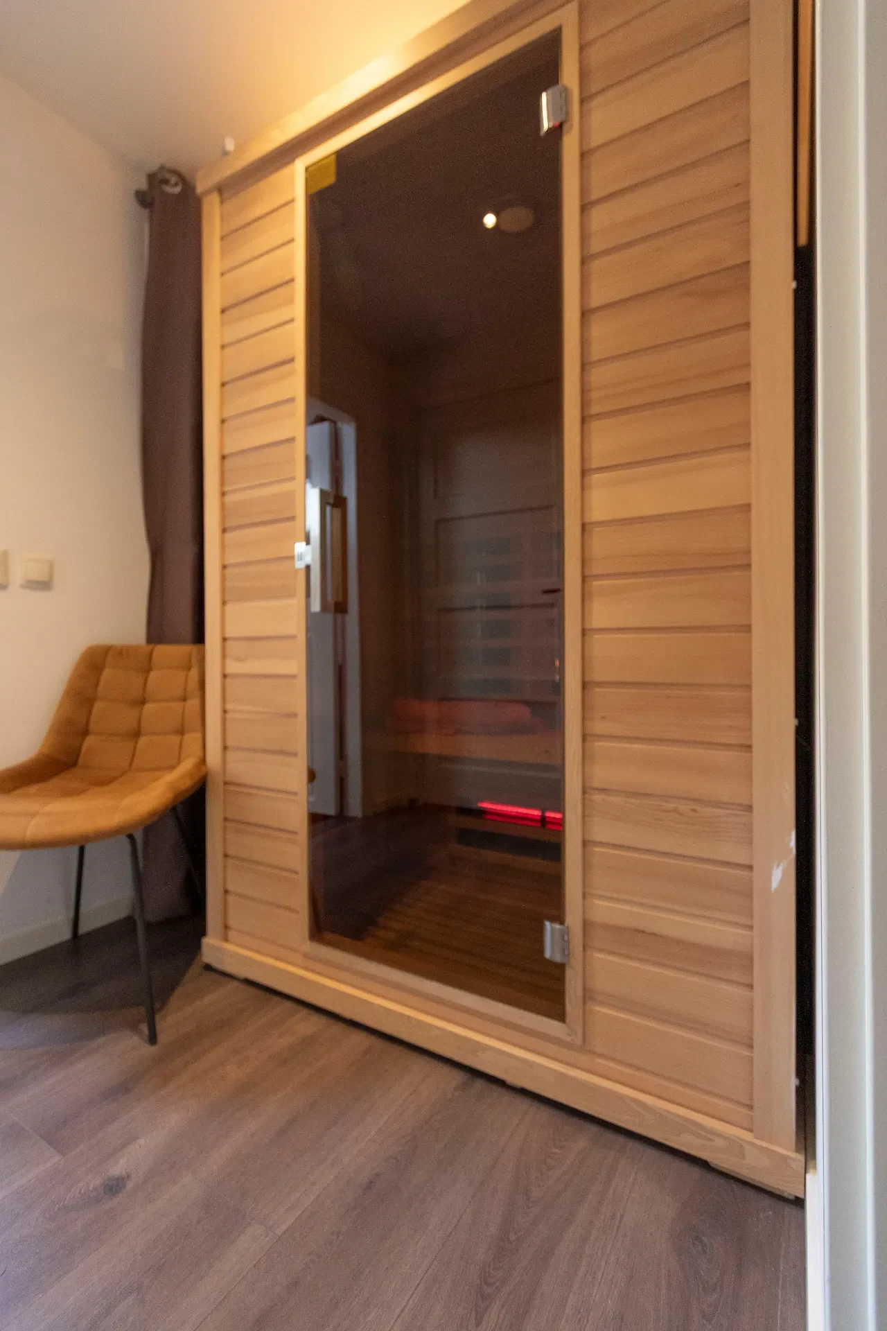 Een heerlijke infrarood sauna bij wellness B&B Aan de Itterbeek